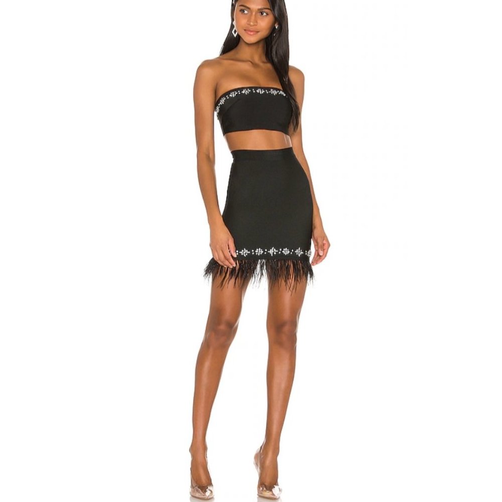 Revolve x Superdown Makayla skirt set in black